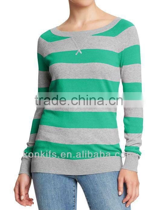 Womens Cardigan Striped Sweaters