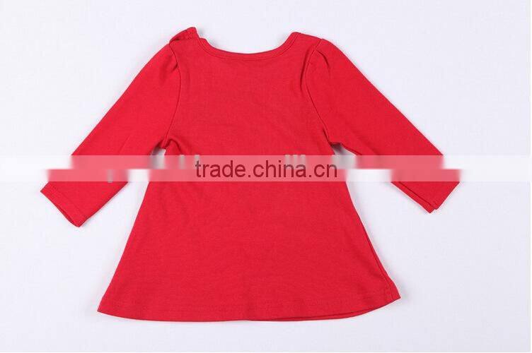 2015 Factory Direct Wholesale Kid Christmas Children's Boutique Ruffle Kid Clothes