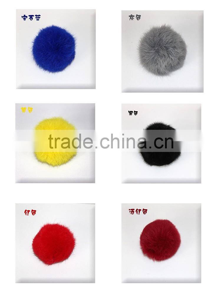 100% Genuine Rex Rabbit Fur/rex/fox/raccoon/mink fur pom poms for sale