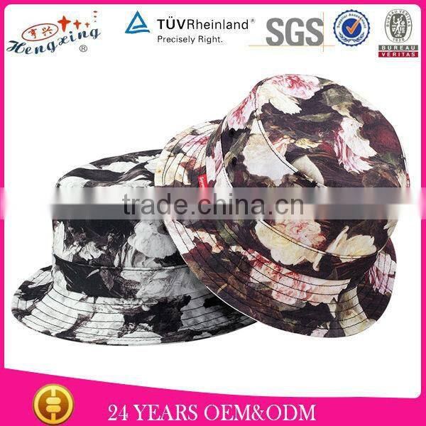Custom Design Your Own 100% Cotton Fashion Summer Bucket Hats Cap