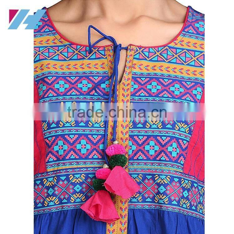 Ladies New Fashion Apparel Fancy Long Kurta Design