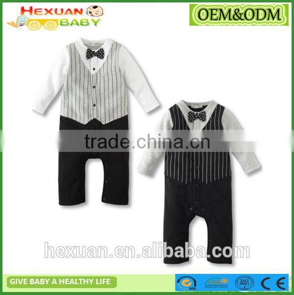 organic cotton long sleeves baby clothes romper boy