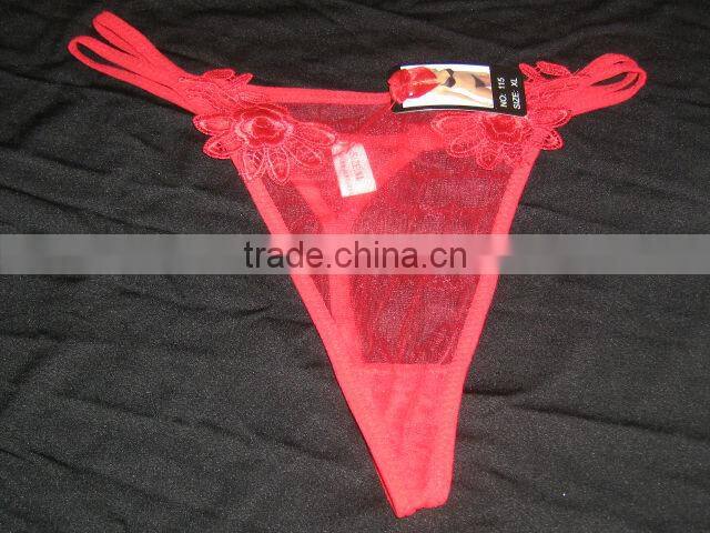 2014 hot sale sexy g-string/sexy ladies lingerie/mesh panty