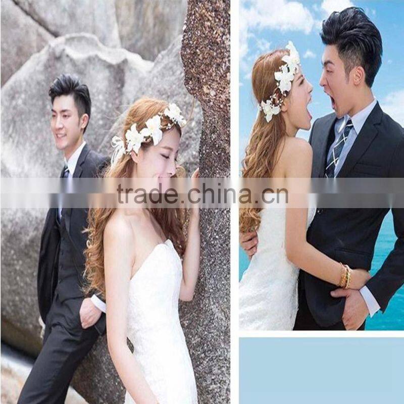 Big Flower Wedding Hair Wreath Bridal Headband,Hair accessory