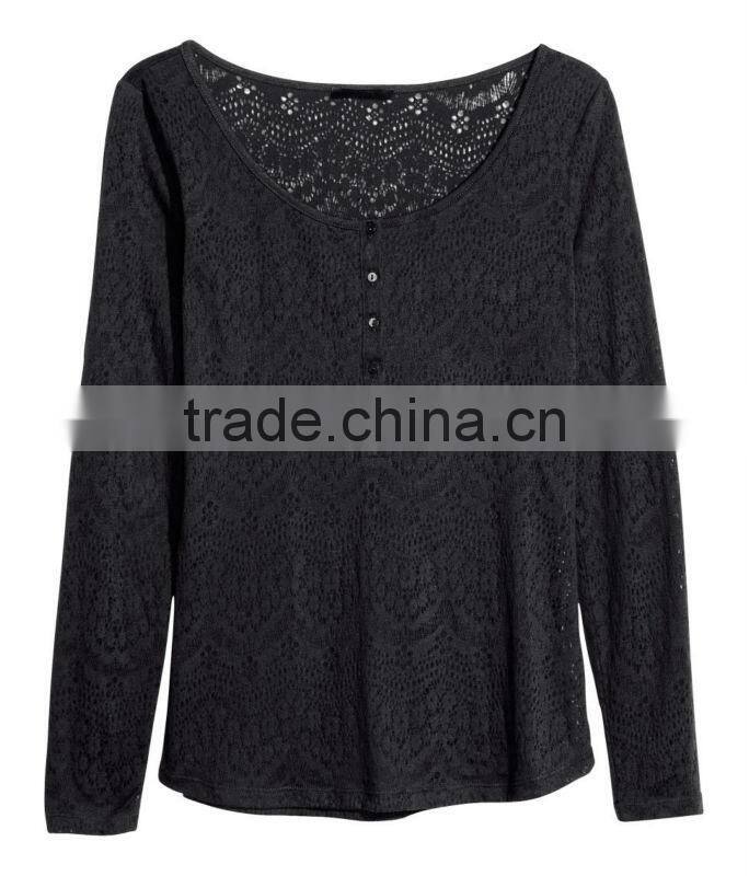 Figure-Fit Burnout Jersey Top