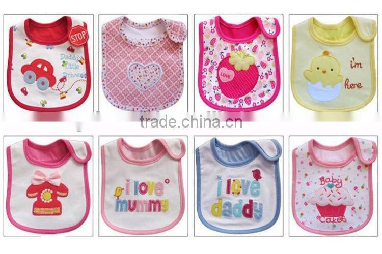 Multi pattern 100% cotton Soft baby drool bibs