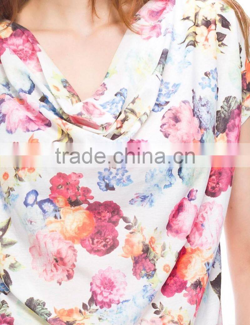 Women's printed cool cotton cowls T Shirt factory