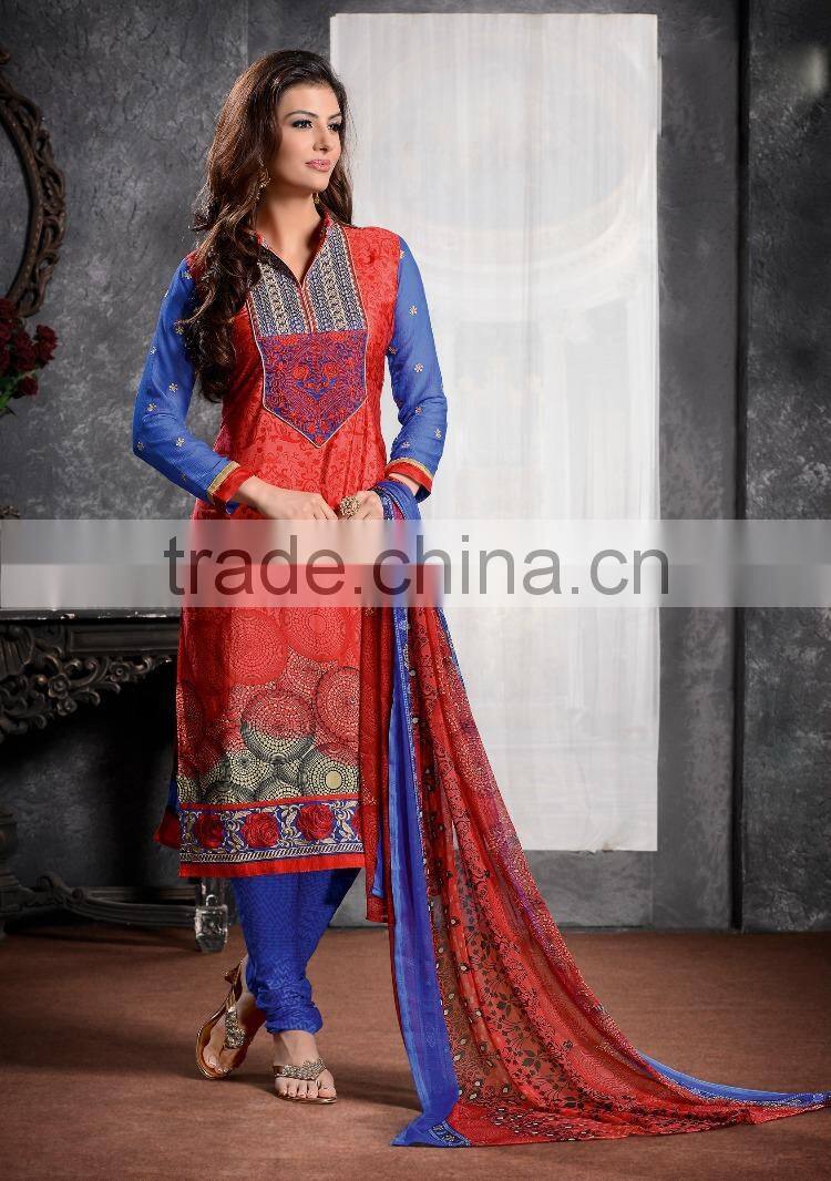 Glamour Beauty Designer Semi Stitch Salwar Kameez Collections