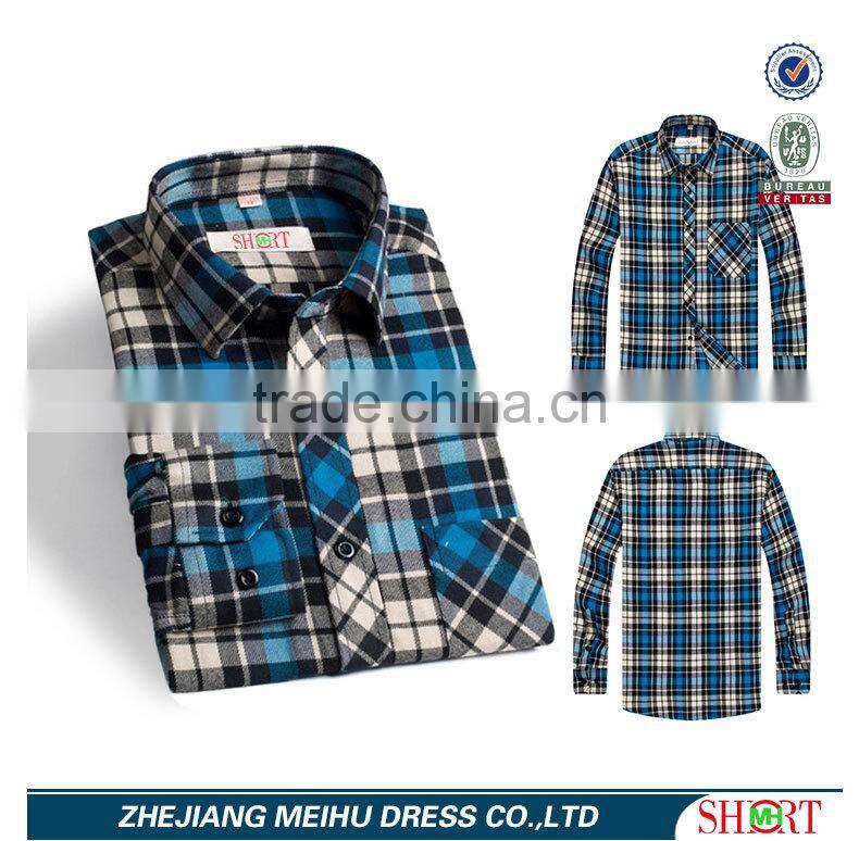 Mens custom flannel shirts checks plaid casual shirts for man wholesale