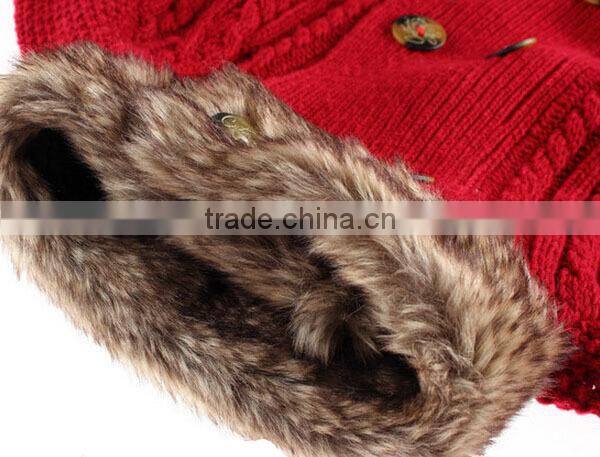 Latest Wool Sweater Fur Poncho Designs For Grils