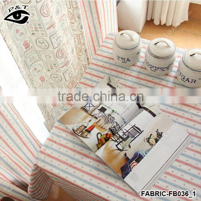 140cm width Japanese pattern print linen fabric sublimation printed fabric Vintage canvas textile cotton