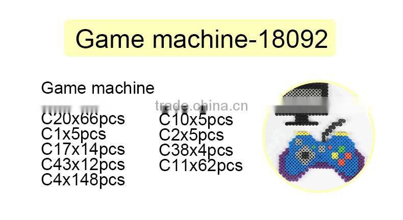 Diyfashion 5mm mini hama perler beads set with puzzle iron paper and twezzer toys for kids 18092