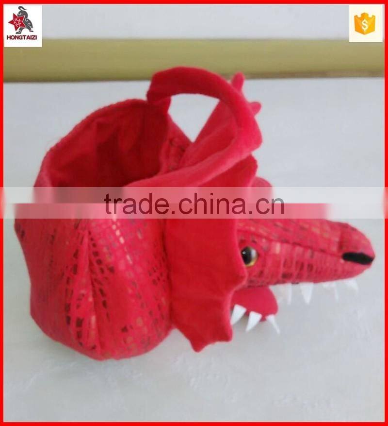 realistic animal head type plush bag for women and kids