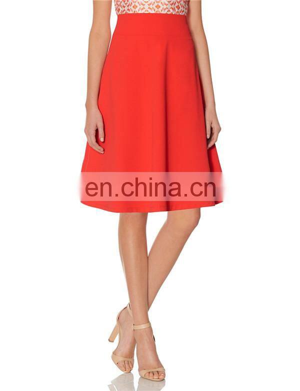 New arrival elegant maxi skirt traditional a line red skirt flare skirt
