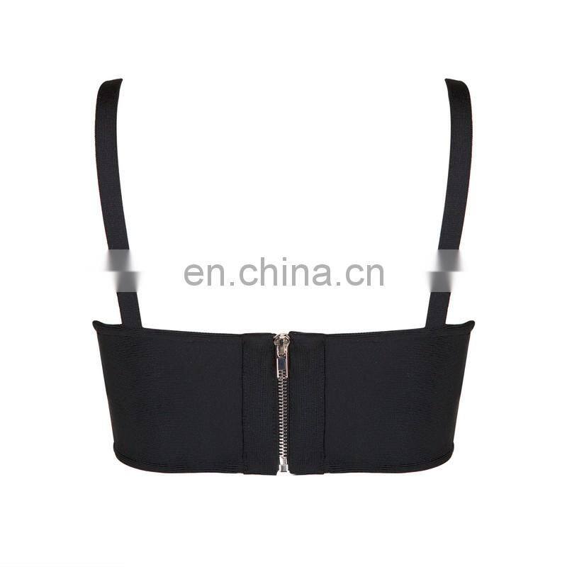 Sexy Ladies Cut-Out Lace up Bra Bralette Bustier Corset Vest Blouse Tank Crop Tops