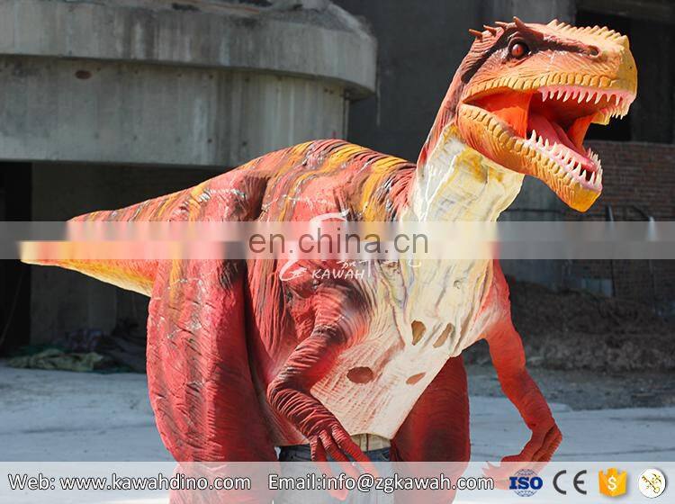 lifelike adult Jurassic Velociraptor Costume for Entertaining