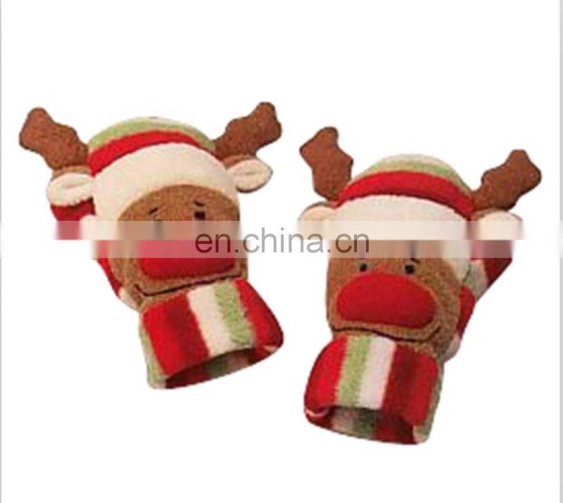 Christmas character plush hand puppet for child