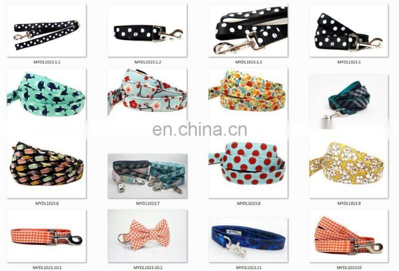sublimation floral printing dog leashes for different weight