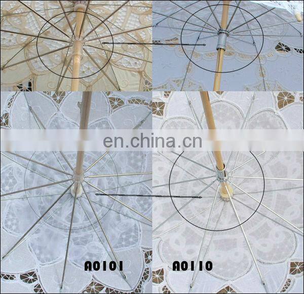 A01102 New arrival Cotton lace umbrella Very popular umbrella