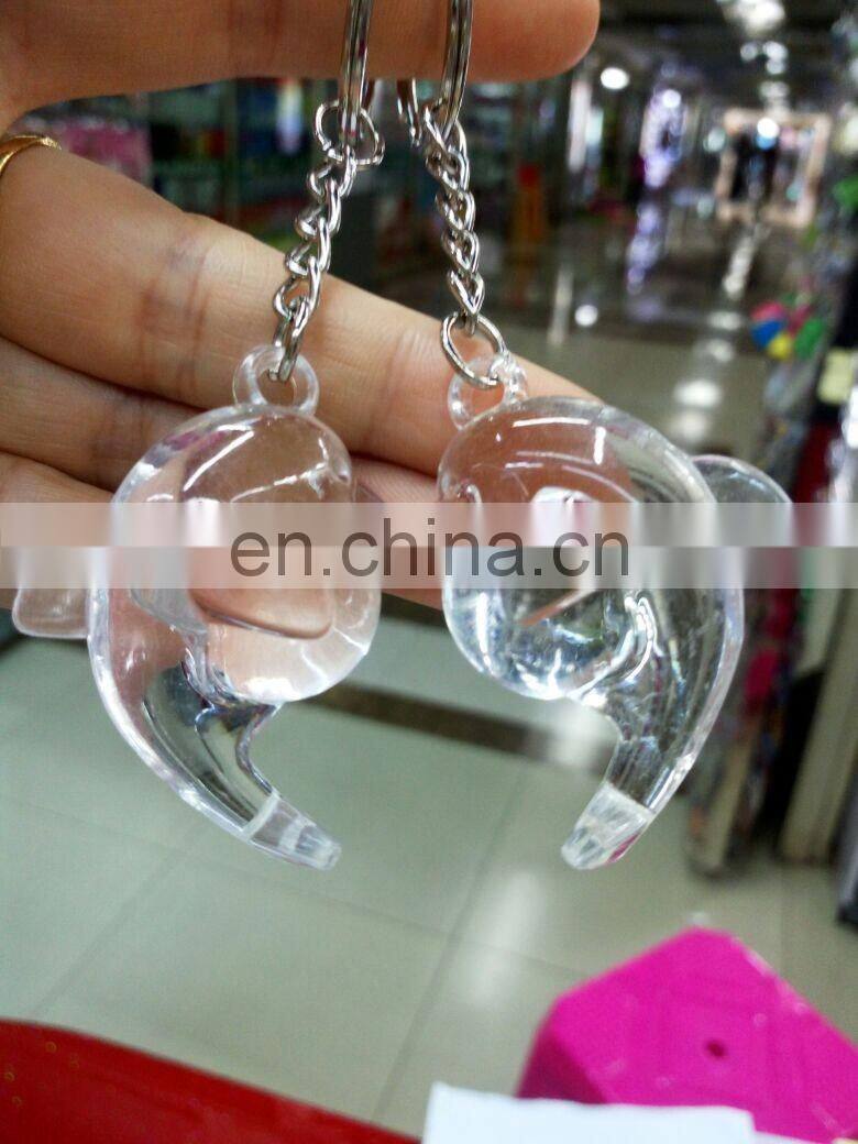 solid colors animal shape acrylic Dolphin keychain