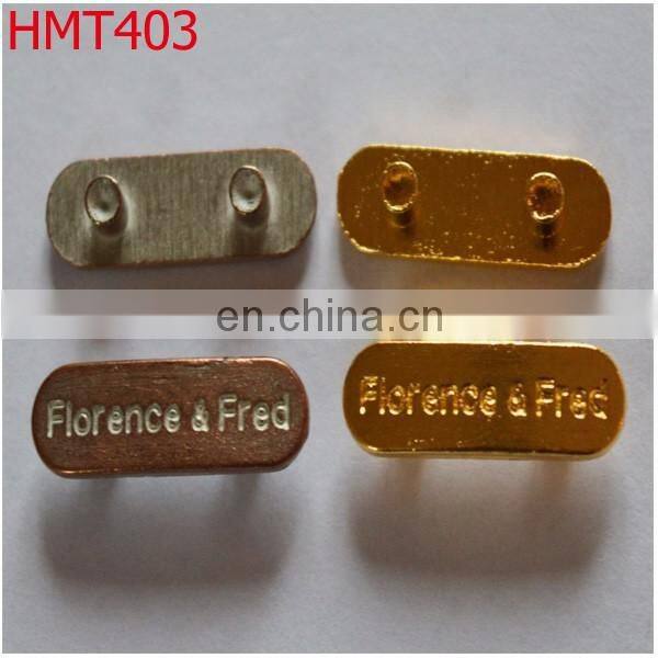 Custom metal clothing label