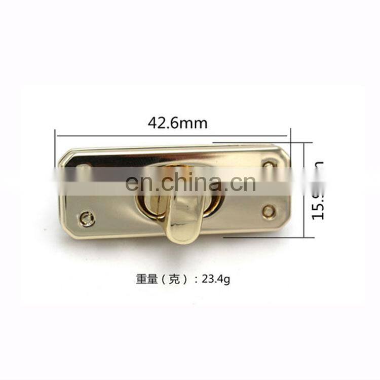 Wholesale Oem Luggage Bag Buckles Long Metal Lock Hardware For Handbag