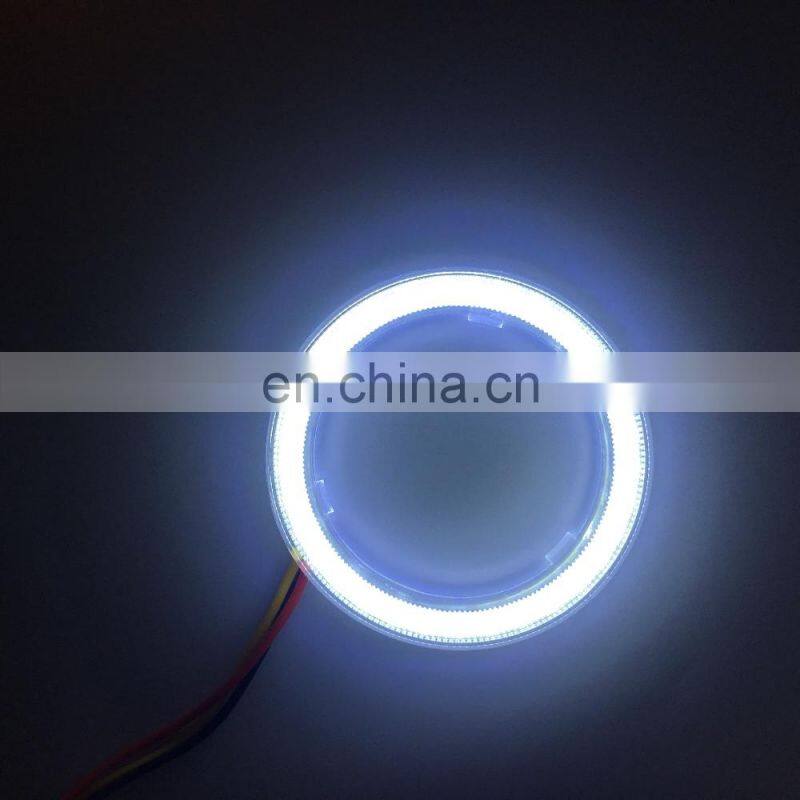 dual color COB LED angel eye halo ring white yellow