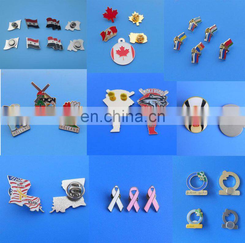 wholesale teal color ribbon shape metal badges, Trigeminal Neuralgia awareness lapel pin