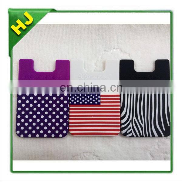 Silicone cell phone wallets