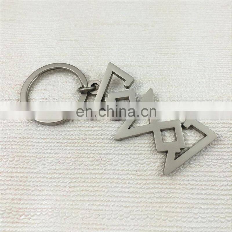 3D customized metal hollow keychain