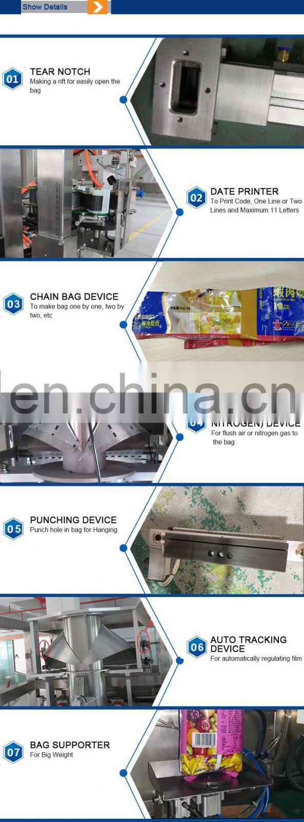 CE Approved Automatic Snacks Tea Bag Vertical Form Fill Seal Packing Machine