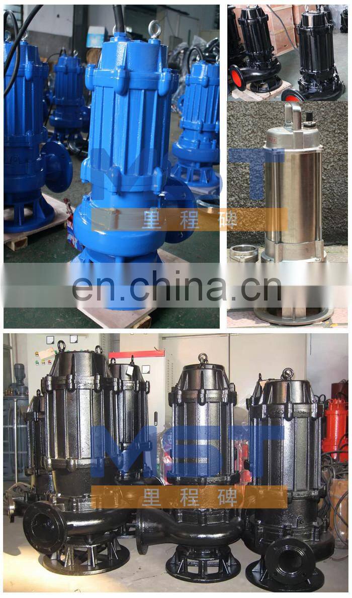 Electrical sewage water centrifugal sewage submersible pump