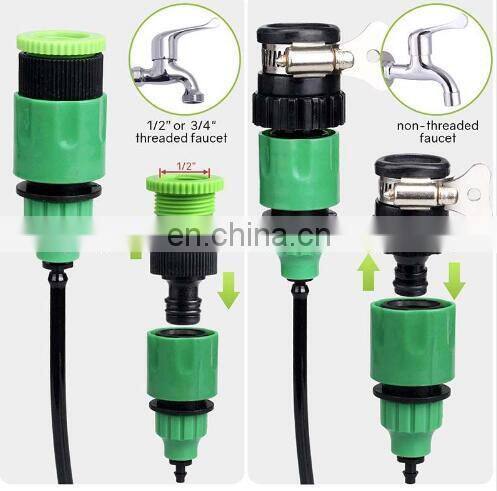 5M~25M DIY Drip Irrigation System Automatic Watering Garden Hose Micro Drip Garden Watering Kits with Adjustable Drippers