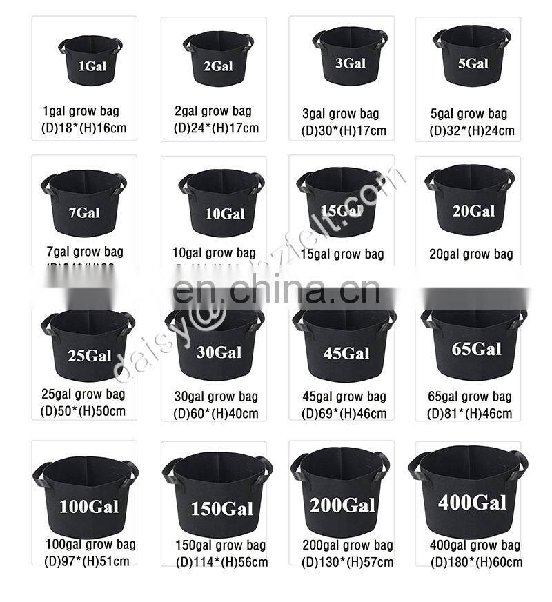factory wholesale price felt fabric for grow bag