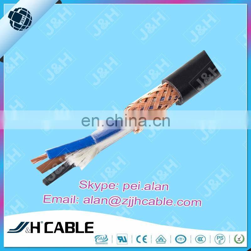 Copper Core PVC Insulation Shielded PVC Sheath Flexible Wire