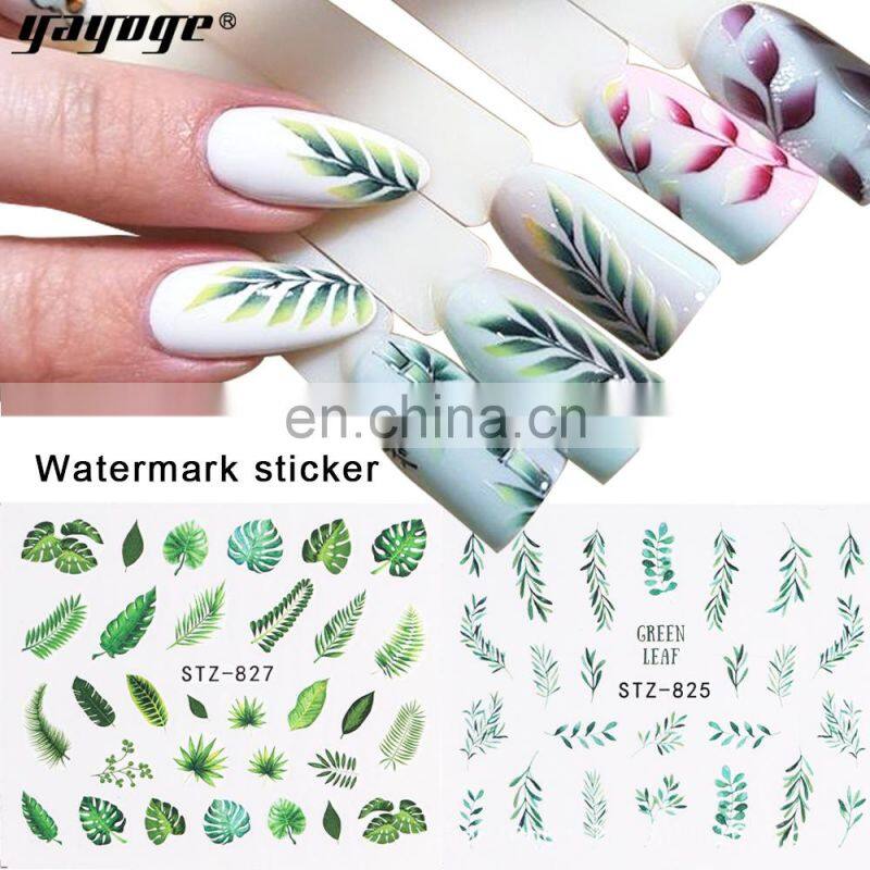 Gel Polish Temporary Tattoo Sticker Body Nail Patch 3D Stickers Art