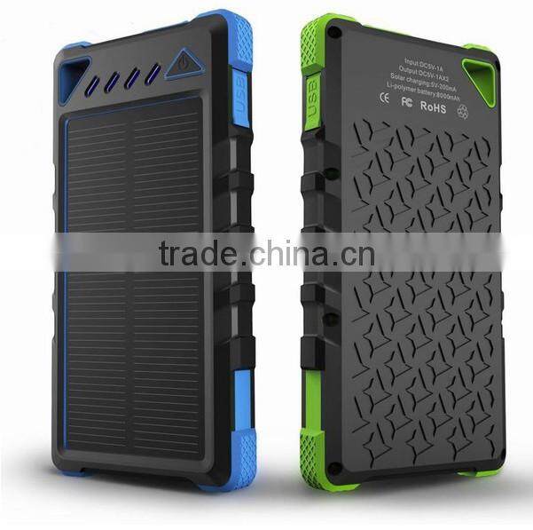 2015 new arrival 10000 mah solar power bank