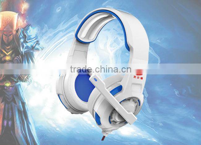 black cool heavey soft leather headset for gaming professional 7.1 sound headset