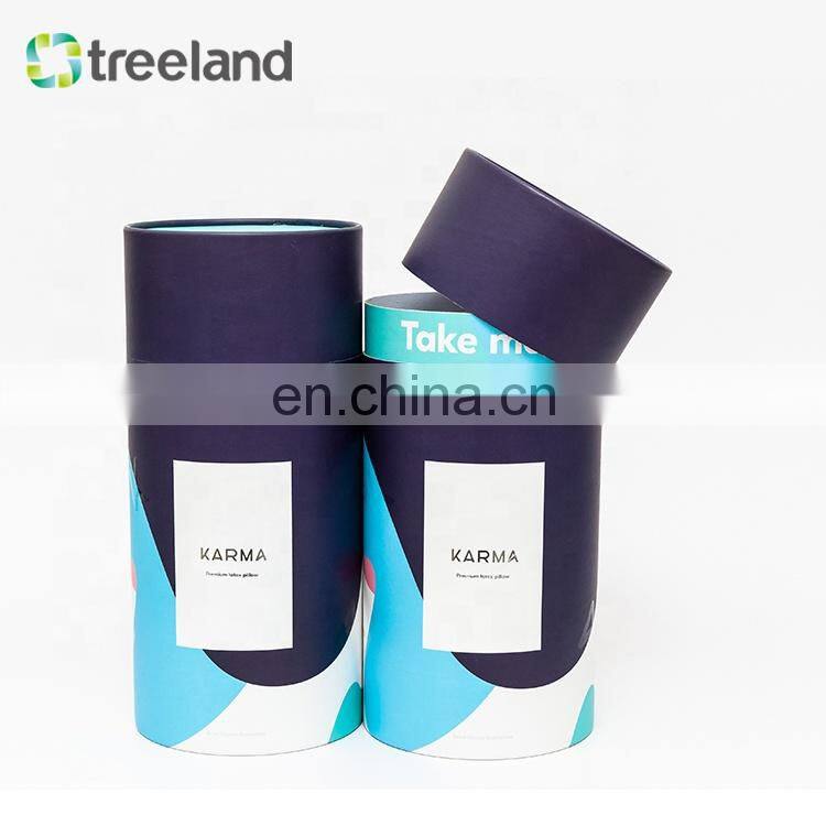 Custom Rigid Pillow Round Kraft Paper Tube Packaging