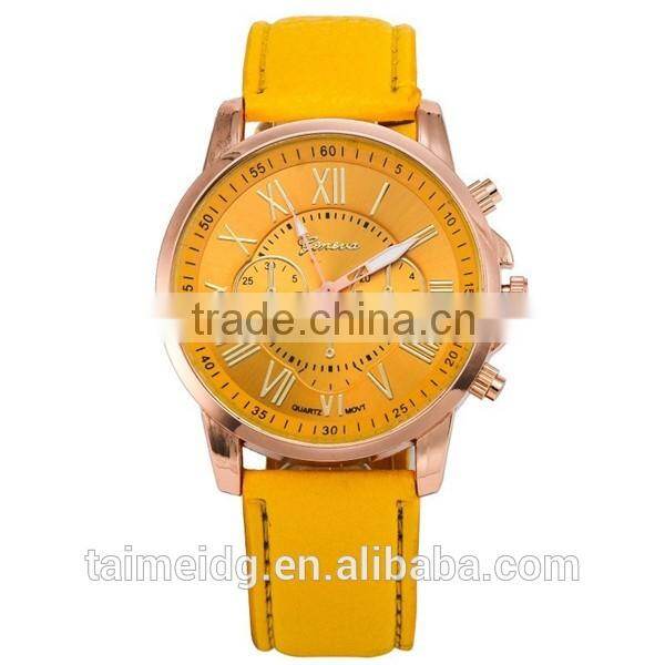 China suppliers geneva watches faux leather