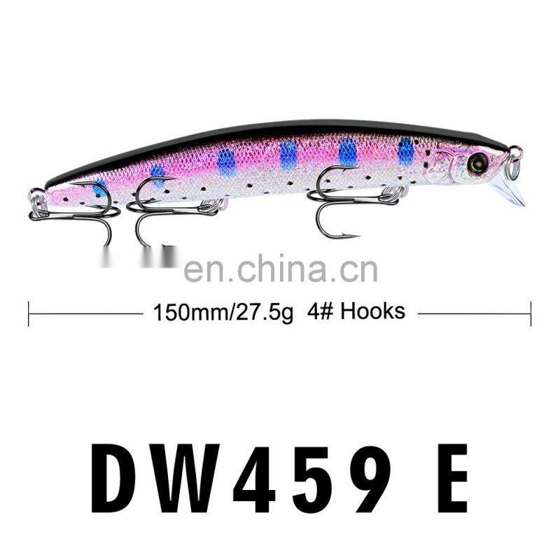 15cmlure baitVIBHard bait bionic water pulling bait 27.5gfish lead sea fishing lure Suspending jerkbait fishing artificial minno