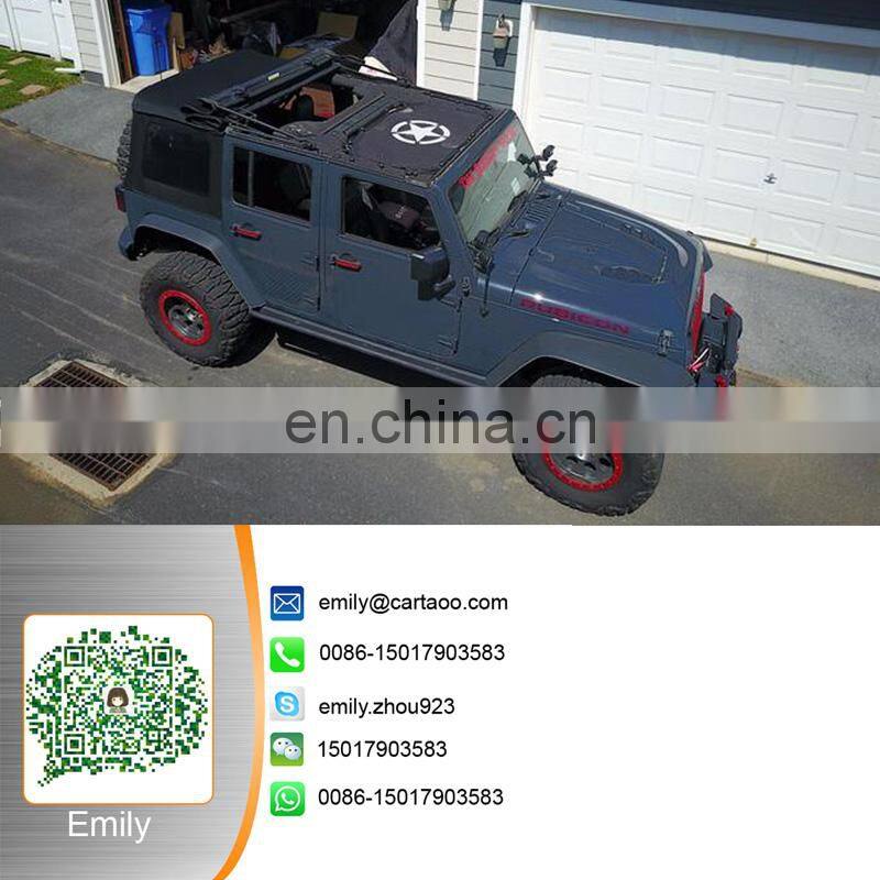 Black Roof Sunshade Net for Jeep Wrangler JK Car Front Sunshade