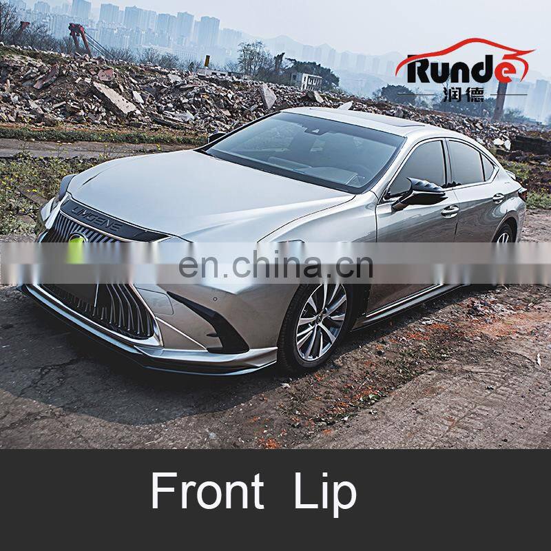 Runde PP Material Body Parts With Front Rear Lip Spoiler Side Skirt Rear View Mirror Fender For 2018-2021 Lexus ES body kit