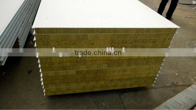 Hollow mgo board sandwich panel 10mm width gap PPGI steel surface
