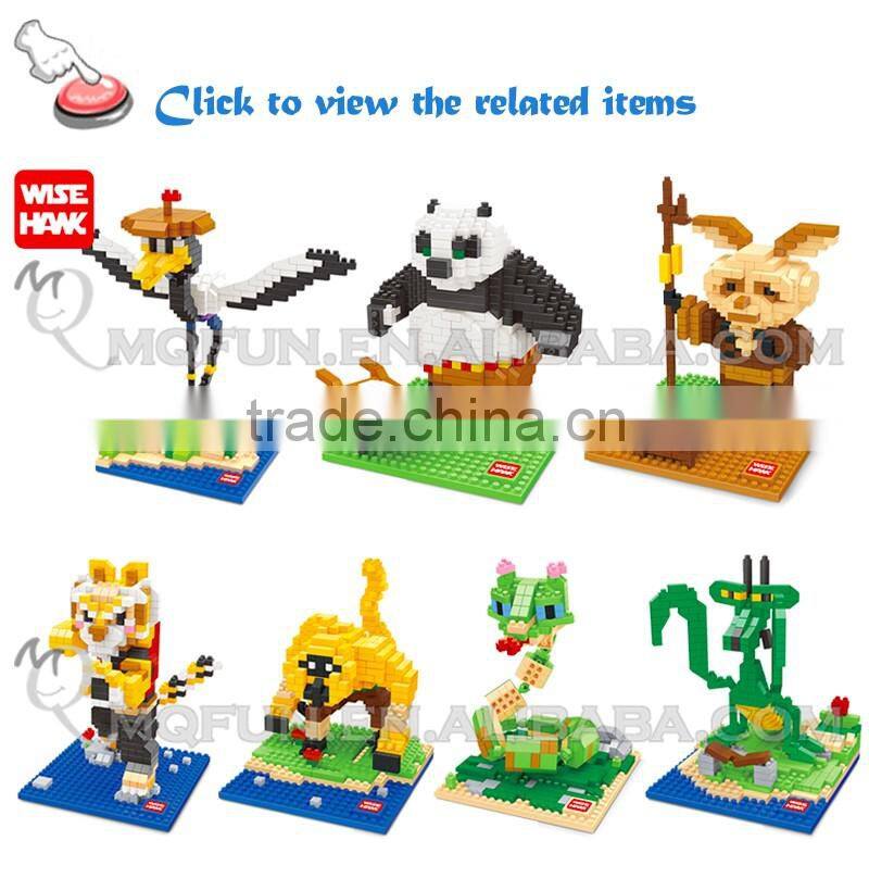 Mini Qute Kawaii WISE HAWK 5 styles Marvel avenger cartoon mouse plastic building blocks brick model educational toy