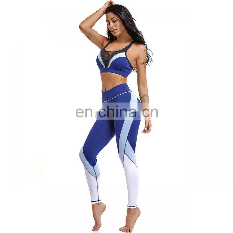 Athletic Wear Yoga Pants Clothes Girl Activewear Gym Bra and Fitness Wear Athletic Wear Leggings Clothing Print Set