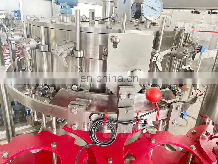 Automatic glass bottle soda beer water filling machine production line