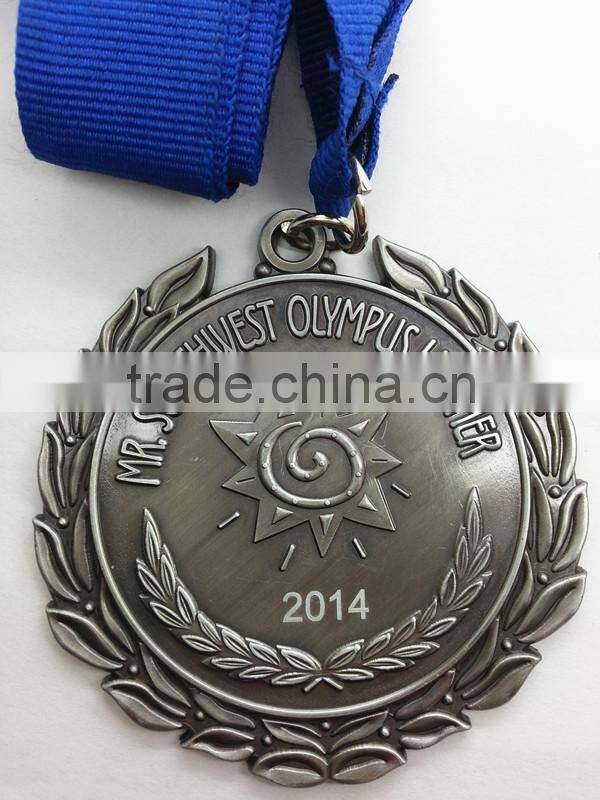Custom High Quality 2014 gold Award Metal Sport Medals/Souvenir Medals