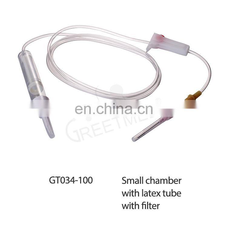 Factory price medical latex free infusion set