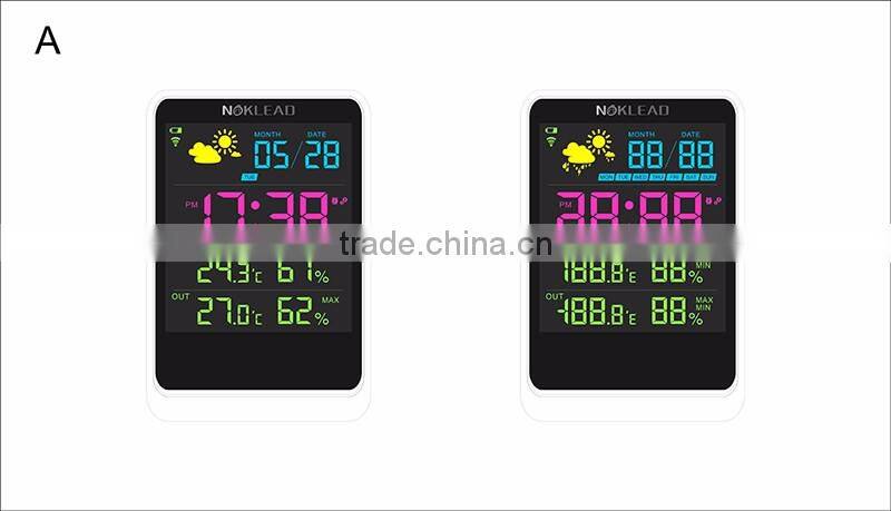 date color wireless digital weather clock